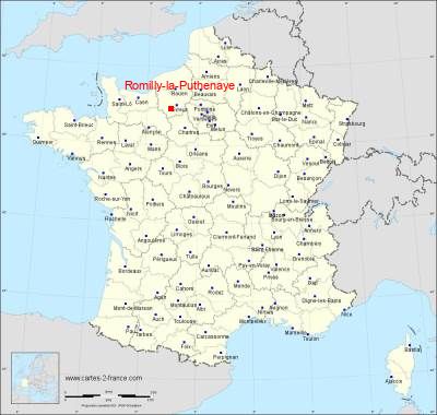 Carte de Romilly-la-Puthenaye