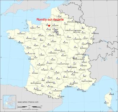 Carte de Romilly-sur-Andelle
