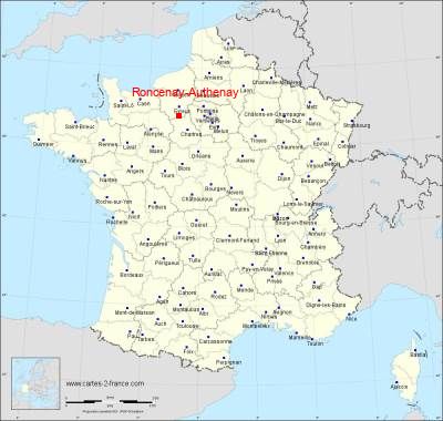 Carte de Roncenay-Authenay