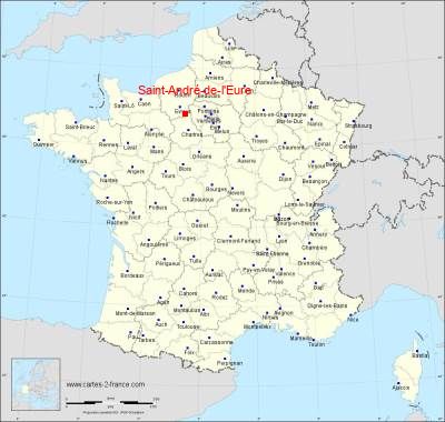 Carte de Saint-André-de-l'Eure