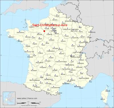 Carte de Saint-Christophe-sur-Avre