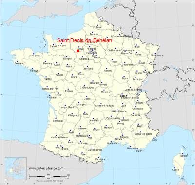 Carte de Saint-Denis-du-Béhélan