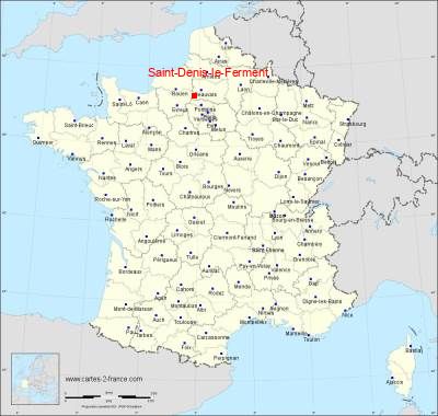 Carte de Saint-Denis-le-Ferment