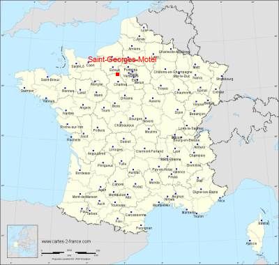 Carte de Saint-Georges-Motel