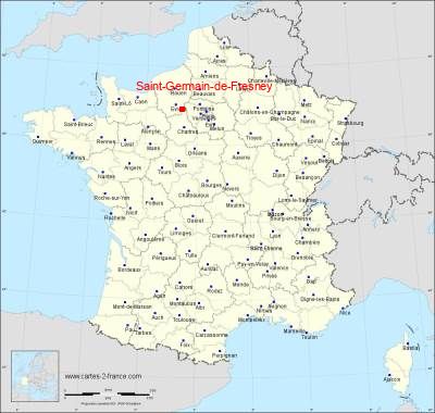 Carte de Saint-Germain-de-Fresney