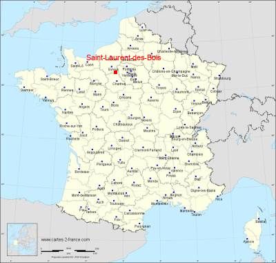 Carte de Saint-Laurent-des-Bois