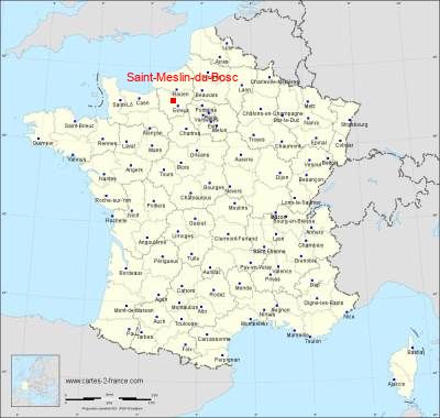 Carte de Saint-Meslin-du-Bosc