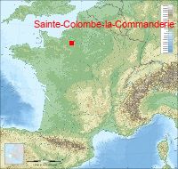 localisation mairie de Sainte-Colombe-la-Commanderie