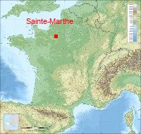 localisation mairie de Sainte-Marthe