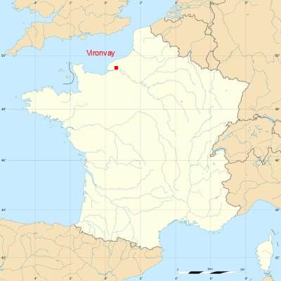 Fond de carte avec Vironvay