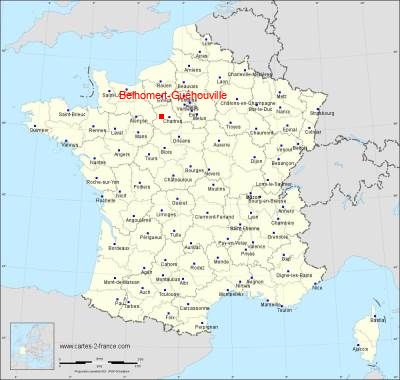 Carte de Belhomert-Guéhouville