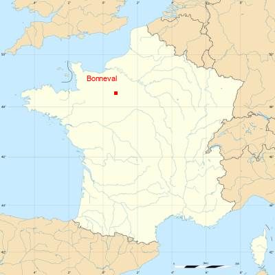 Fond de carte avec Bonneval