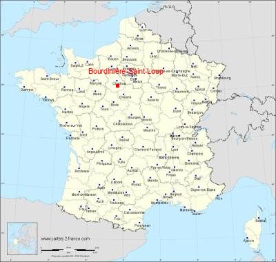 Carte de Bourdinière-Saint-Loup
