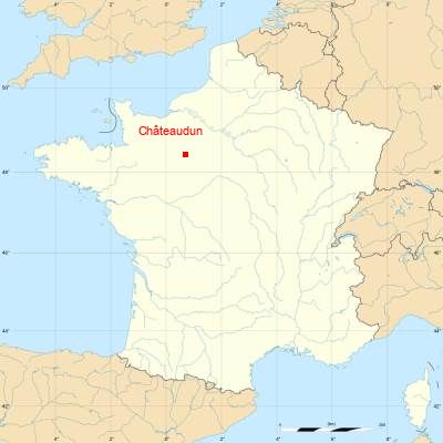 Fond de carte avec Châteaudun