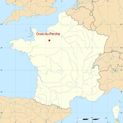 Fond de carte avec Croix-du-Perche
