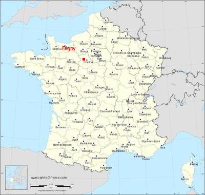 Carte de Digny