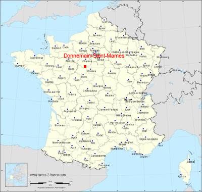 Carte de Donnemain-Saint-Mamès