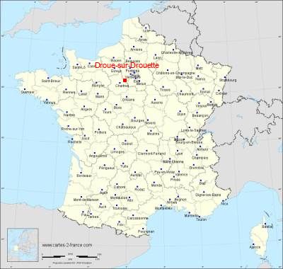 Carte de Droue-sur-Drouette