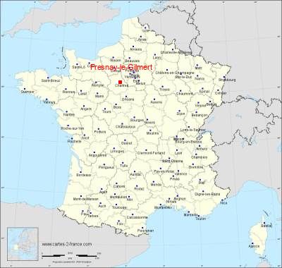 Carte de Fresnay-le-Gilmert