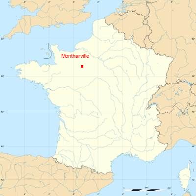 Fond de carte avec Montharville