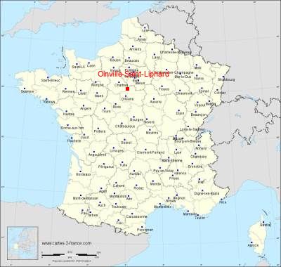 Carte de Oinville-Saint-Liphard