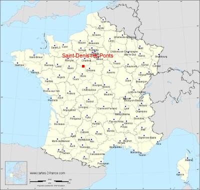Carte de Saint-Denis-les-Ponts
