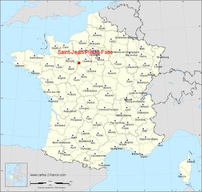 Carte de Saint-Jean-Pierre-Fixte