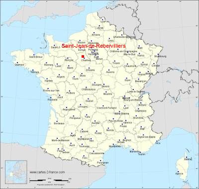 Carte de Saint-Jean-de-Rebervilliers