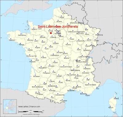 Carte de Saint-Lubin-des-Joncherets