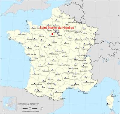 Carte de Saint-Martin-de-Nigelles
