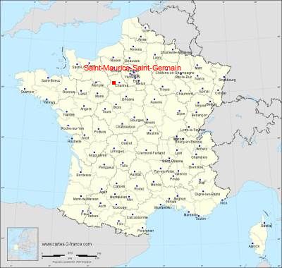 Carte de Saint-Maurice-Saint-Germain