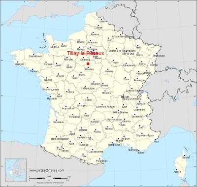 Carte de Tillay-le-Péneux