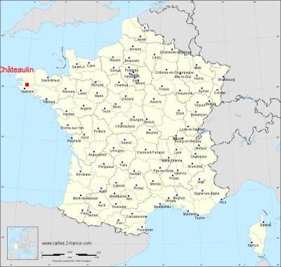 Carte de Châteaulin
