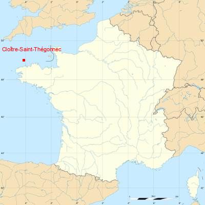 Fond de carte avec Cloître-Saint-Thégonnec
