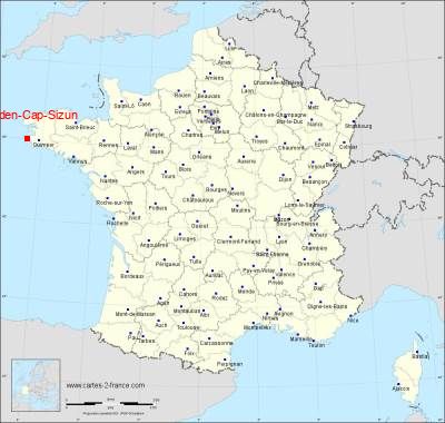 Carte de Cléden-Cap-Sizun
