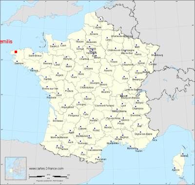 Carte de Kernilis