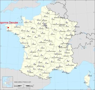 Carte de Logonna-Daoulas