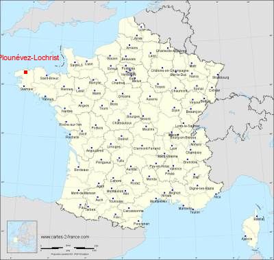 Carte de Plounévez-Lochrist