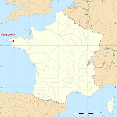 Fond de carte avec Pont-Aven
