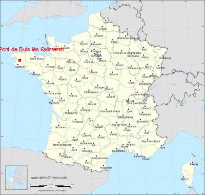 Carte de Pont-de-Buis-lès-Quimerch