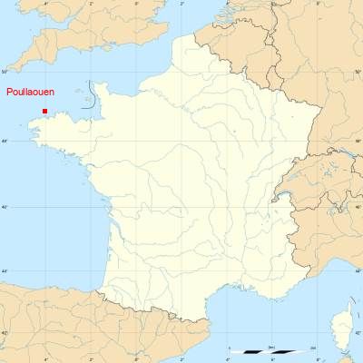 Fond de carte avec Poullaouen