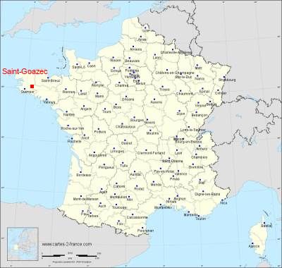 Carte de Saint-Goazec