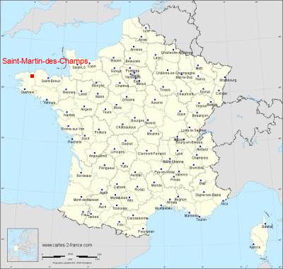 Carte de Saint-Martin-des-Champs