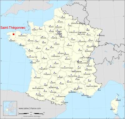 Carte de Saint-Thégonnec