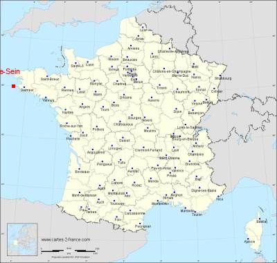 Carte de Île-de-Sein