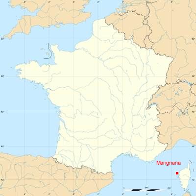 Fond de carte avec Marignana