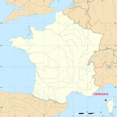 Fond de carte avec Calenzana