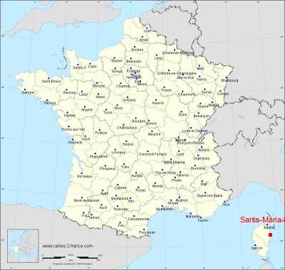 Carte de Santa-Maria-Poggio