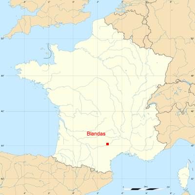 Fond de carte avec Blandas