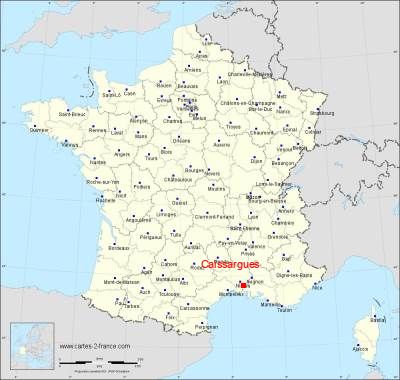 Carte de Caissargues